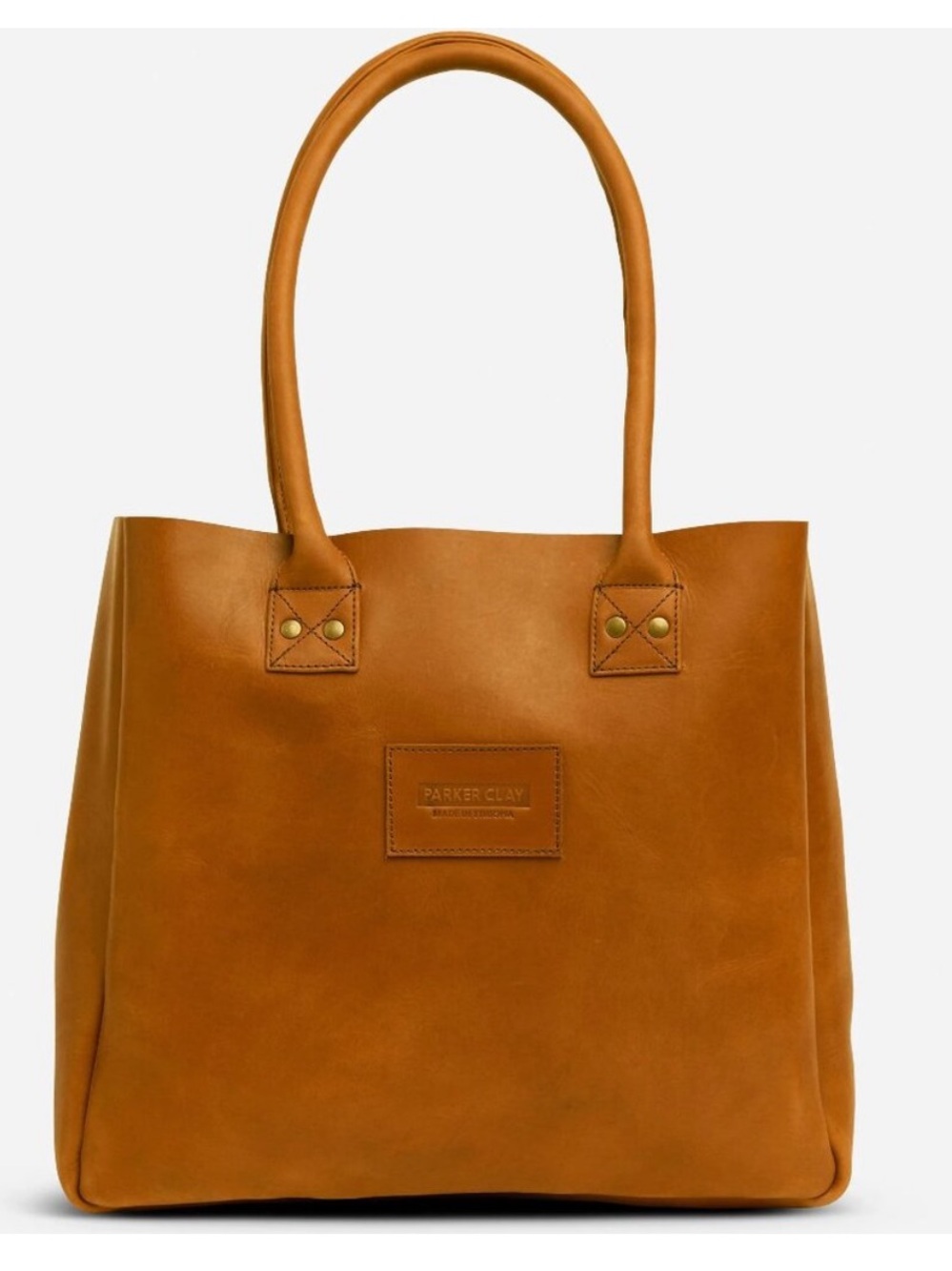 Parker Clay Merkato Signature Tote Rust Brown